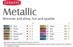 DERWENT Metallic - jednotlivé barvy - metalické pastelky