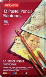 DERWENT Pastel Pencils SKINTONES - sada 12 ks -  pastely v tužce - předchozí vzhled