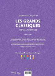 Disney -Coloriages mystères Disney - Grands classiques Spécial Portraits- Colouring by numbers