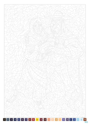 Disney - Coloriages mystères Disney - Hiver  - Colouring by numbers 