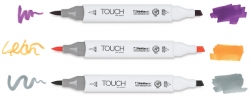 TOUCH Twin Brush Marker - oboustranný fix - ShinHan Art - sada 12 ks - SKIN TONES