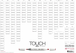 TOUCH Twin Brush Marker - oboustranný fix - ShinHan Art - sada 60 ks - sada A