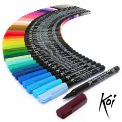 Sakura KOI brush pen - štětcové fixy - rozmývatelné - jednotlivé barvy