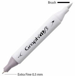 Graph'it Twin Brush Marker - oboustranný fix - sada 24 ks - Comics