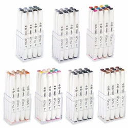 TOUCH Twin Brush Marker - oboustranný fix - ShinHan Art - sada 12 ks - CG - COOL GREY