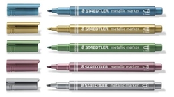 STAEDTLER Metallic marker - sada metalických popisovačů & pigment liner - 7 ks