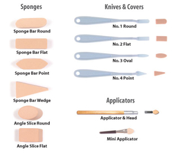 PanPastel Sofft Covers - náhradní houbičky  - 10 ks - OVAL