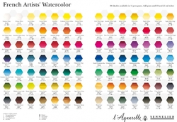 SENNELIER - Aqua Mini - Mistrovské akvarelové barvy l'Aquarelle - 8 ks půlpánvičky