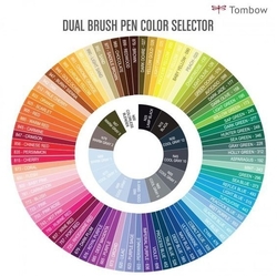 Tombow ABT Dual brush pen - oboustranný fix  – sada 18 ks - PASTELS