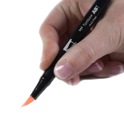 Tombow ABT Dual brush pen - oboustranný fix – N15 - černá