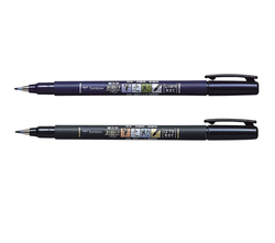Tombow Fudenosuke BRUSH PEN - černá - sada 2 ks