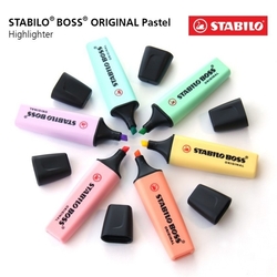 Stabilo BOSS Original PASTEL - zvýrazňovače v pastelových barvách - sada 8 KS