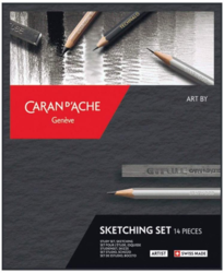 Caran d'Ache - Sketching Set - sada pro skicování - 14 kusů