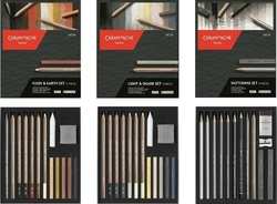 Caran d'Ache - Light & Shade set - sada pro kresbu pastelem - 15 kusů 