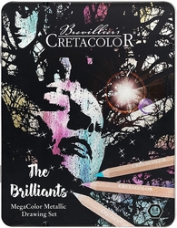 Cretacolor - The Brilliants - Megacolor metallic - 12 ks