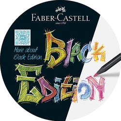 Faber-Castell BLACK EDITION pastelky - sada 24 ks - plechová krabička