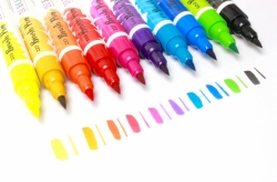 Royal Talens ECOLINE brush pen - štětcové fixy - rozmývatelné - SADA 10 ks