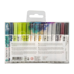 Royal Talens ECOLINE brush pen - štětcové fixy - rozmývatelné - SADA 30 ks - ADDITIONAL