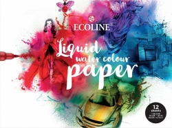 Royal Talens ECOLINE Liquid Water Colour Paper 290 g/m2 - papír pro akvarelové fixy (nejen)
