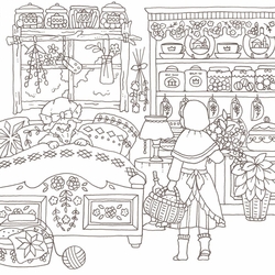 Eriy's World Fairy Tales and Beyond Coloring Book- JAPONSKO