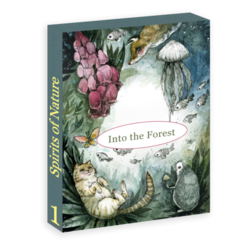 Spirits of Nature: Into the Forest - coloring postcards - Karolina Kubikowska 