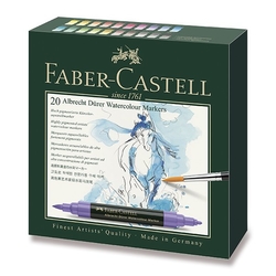 Faber-Castell ALBRECHT DÜRER - akvarelové popisovače - sada 20 ks
