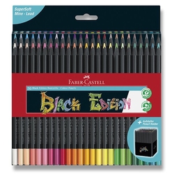 Faber-Castell BLACK EDITION pastelky - sada 50 ks - papírová krabička