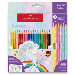 Faber-Castell Colour Grip Unicorn pastelky - sada 24 ks