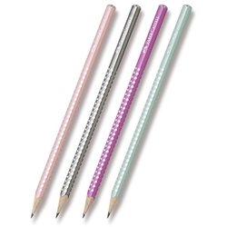 Faber-Castell SPARKLE graphite - grafitové tužky v třpytivém hábitu - různé barvy