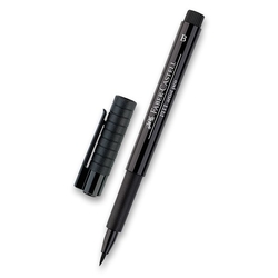 Faber-Castell PITT artist pen B BLACK - černý štětečkový fix