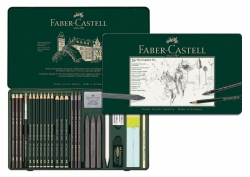 Faber-Castell PITT Monochrome GRAPHITE - grafitová sada 26 ks 