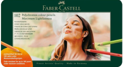 Faber-Castell POLYCHROMOS - MAXIMUM LIGHTFASTNESS - umělecké pastelky - sada 102 ks