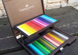 Faber-Castell POLYCHROMOS - umělecké pastelky - sada 72 ks - dřevěný kufr