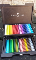 Faber-Castell POLYCHROMOS - umělecké pastelky - sada 72 ks - dřevěný kufr