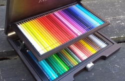 Faber-Castell POLYCHROMOS - umělecké pastelky - sada 72 ks - dřevěný kufr