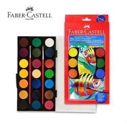 Faber-Castell WATERCOLOURS - vodové barvy - sada 21 ks (průměr 30 mm)