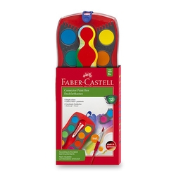 Faber-Castell CONNECTOR WATERCOLOURS - vodové barvy - sada 12 ks (průměr 30 mm)