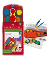 Faber-Castell CONNECTOR WATERCOLOURS - vodové barvy - sada 12 ks (průměr 30 mm)