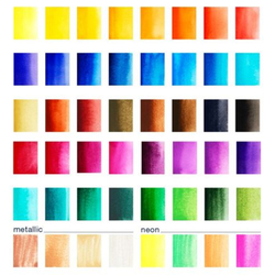 Faber-Castell WATERCOLOR - akvarelové barvy s paletkou - sada 48 ks