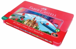 Faber-Castell pastelky - sada 48 ks - v plechové krabičce