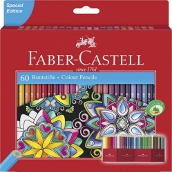 Faber-Castell šestihranné pastelky - sada 60 ks - SPECIÁLNÍ EDICE