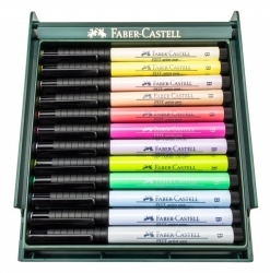 Faber-Castell PITT artist pen - sada pastelových barev 12 ks