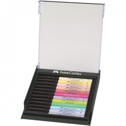 Faber-Castell PITT artist pen PASTEL - sada pastelových barev - 12 ks