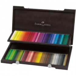 Faber-Castell POLYCHROMOS - umělecké pastelky - sada 120 ks - dřevěný kufr