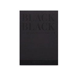 Fabriano Black Black černý skicák - lepený (300 g/m2, 20 archů) - A4 