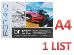 FABRIANO Bristol smooth - (250g/m2) - A4 - 1 list