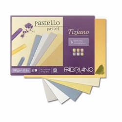 FABRIANO Tiziano Pastello SOFT COLOURS - skicák (160 g/m2, 30 listů) A3 - 6 jemných barev