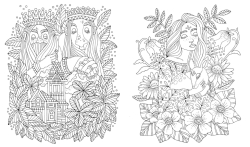 Fairy Tales & Folklore Coloring Book - Emelie Lidehäll Öberg (Sagor och sagner)