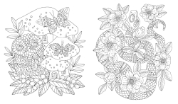 Fairy Tales & Folklore Coloring Book - Emelie Lidehäll Öberg (Sagor och sagner)
