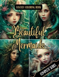 Fantasy Coloring Book Beautiful Mermaids Complete Series